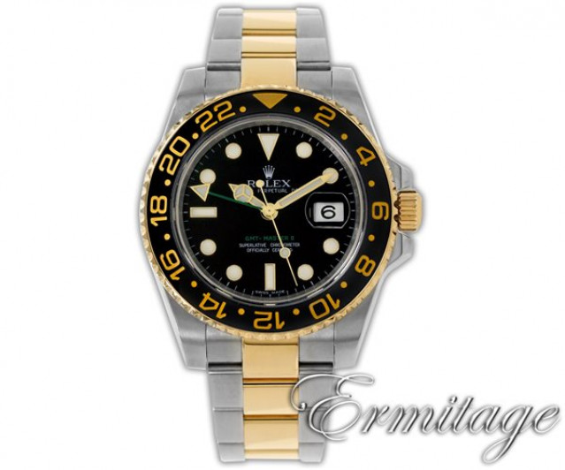 Pre-Owned Rolex GMT-Master II 116713 Gold & Steel Year 2012